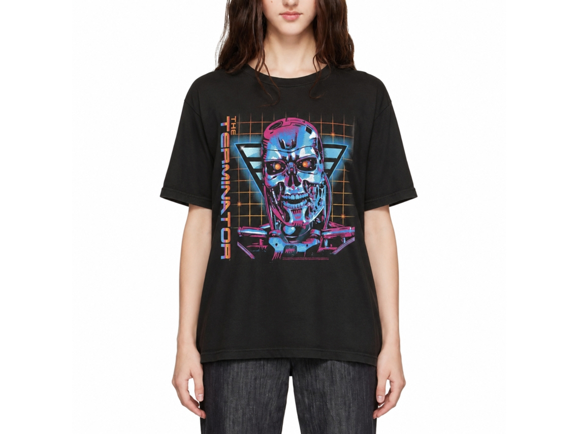 Rockinstone Terminator So Very 80's Black Adult T-shirt Size:xxxl