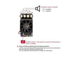3002 Tpa3255 Placa Amplificadora Digital Pura Para Estéreo De Nível Traseiro 300 W X2 Em Ponte Mono 600 W Amp Música Slowmoose