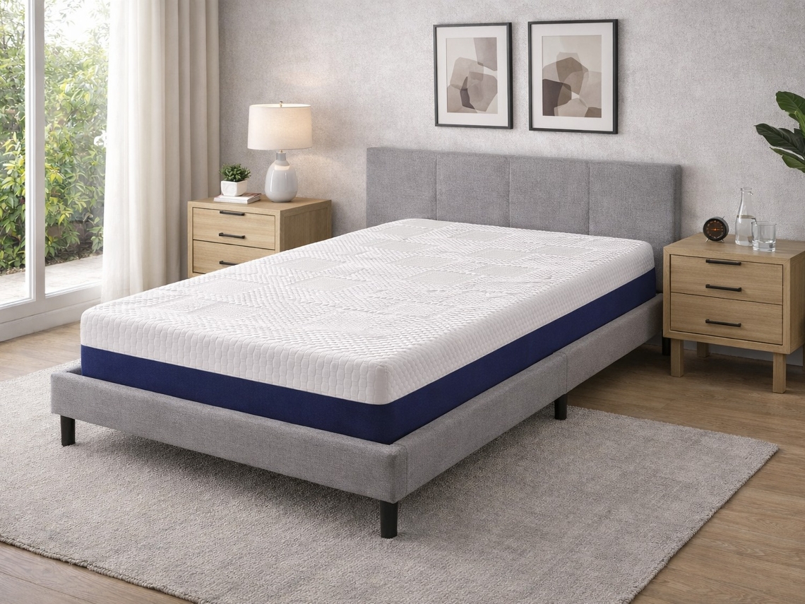 Colchão De Espuma Sonho Cervino Latex 135x180 Cm, Altura 20 Cm, Com 2 Cm De Látex