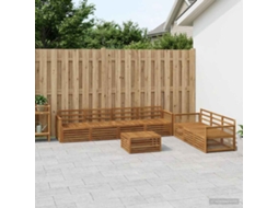 Vidaxl Conjunto De Sofás Para Exterior 8 Pcs Natural