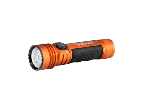 LED Flashlight OLIGHT Seeker 4 Pro 4600 Lumens Orange; Cold Light