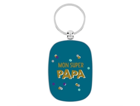 Porta-Chaves de Homem DLP DERRIÈRE LA PORTE Opat Modelo Mon Super Papa Atrás Porta Multicor (.5x6cm)