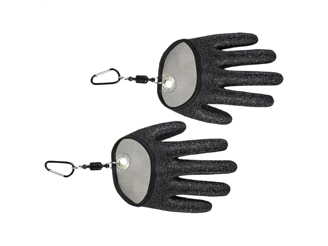 Luvas De Pesca Masculinas, Equipamento Antiderrapante Com Anzóis