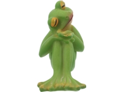 Estatuetas Decorativas De Sapos Verdes, Divertidas E Fofas, Escultura De Resina, Ornamento De Casa, Escritório E Gokoco