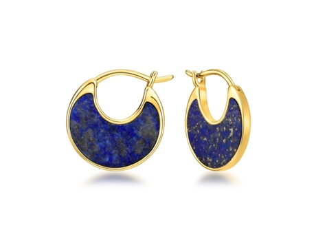Brincos Earcandy Ishani Hoops em prata esterlina 925 com revestimento em ouro amarelo 18k Fecho catalão Joias de zircônia para mulheres Joias Earcandy