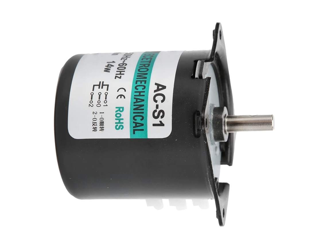 Motor Síncrono Ca De 14w Com Design Alto Torque Para Aplicações Em Robótica E Cnc, 2, 5rpm Min, Modelo Xd60ktyz 20rpm