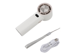 Ar condicionado portátil recarregável, 3 velocidades, resfriador evaporativo, USB, branco S/MARCA