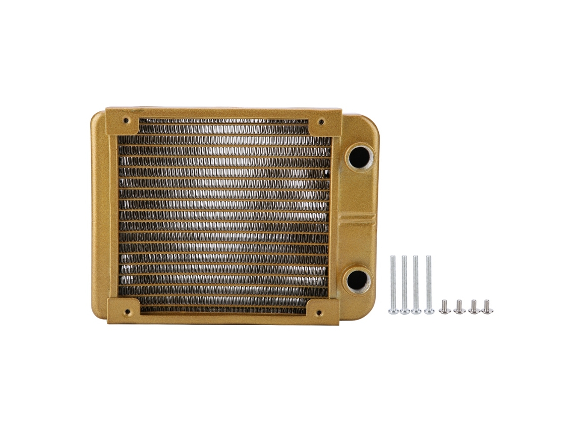 Tubo G4/1 Thread 18 Tubes 120mm Alumínio Pc Resfriamento De Água Heat Exchanger