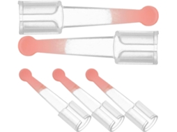 5 Pontas Vermelhas Substituição para Colher Visual Limpeza Ouvido Reutilizáveis ZYBLSSBB