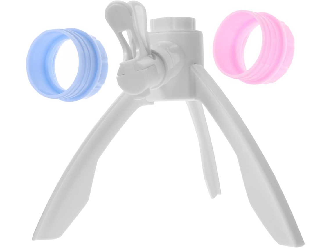 Suporte Compacto Triangular De Plástico Para Garrafa Térmica Com 3 Adaptadores.