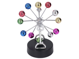 Mali roda Gigante Magnética Elétrica com Bola de Metal Colorida Decorativa de Mesa