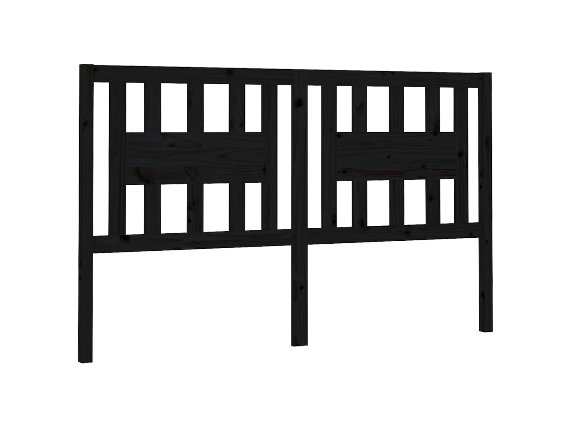 Headboard, Headboards Vidaxl Preto Madeira De Pinho (206 X 100 Cm)