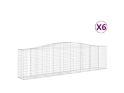 Gabion Basket, Gabion Baskets Vidaxl Prateado Ferro (400 X 50 X 100/120 Cm)