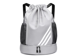 Mochila com Cordão, Bolsa de Ginástica Impermeável para Crianças e Adultos, Mochila Grande com Cordão para Academia BRILVIBERA
