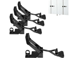 Conjunto de 4 portas reforçadas Alavanca com fechaduras ajustáveis