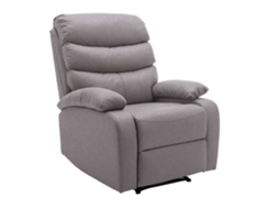 Poltrona Reclinavel Manual Miami Sofá de 1 Lugar Marrom SALDOSYSTOCKS