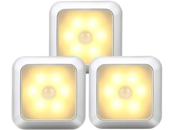 Luz Noturna Interna Ativada Por Movimento, Luz Led Para Corredor Sem Fio, Adesivo Com Bateria, Luz Noturna Para Armário, Cozinha Aquaforge