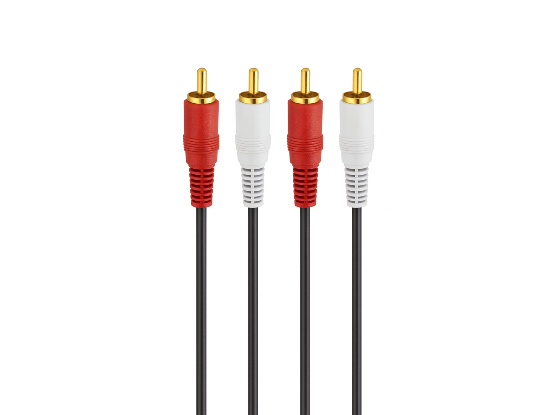 Cabo 2 Rca M Para 2 Rca M 1.5m Sanda Sd 8126 Preto