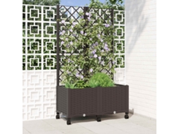 Conjunto 1 Cama Elevada Vidaxl Castanho Polipropileno (80 X 40 X 146 Cm)