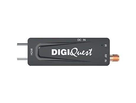 Receptor Digital Terrestre Dvb-T2 Hevc Main 10 DIGIQUEST Decoderterrestre Preto