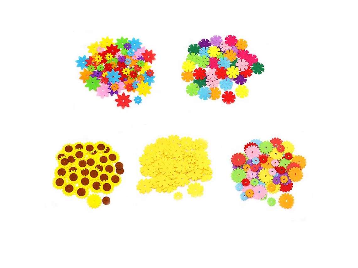 5 Conjuntos de Flores de Feltro ALLINLESS