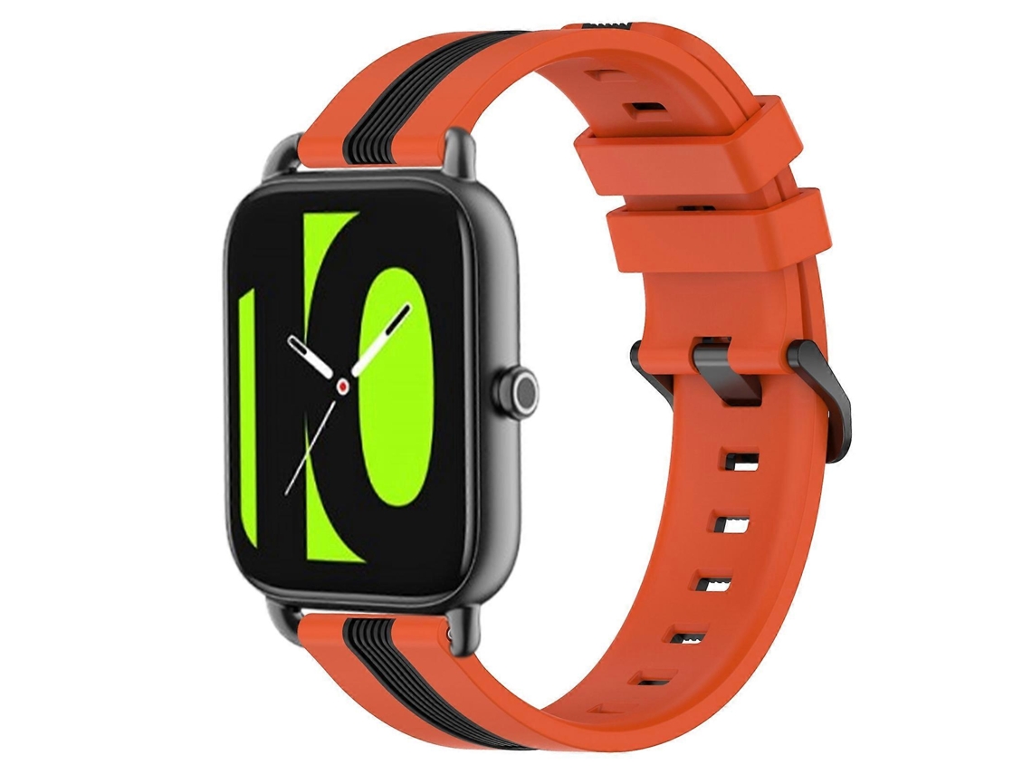 Pulseira De Silicone Bicolor Vertical De 22 Mm Para Xiaomi Haylou Rs4 Ls12