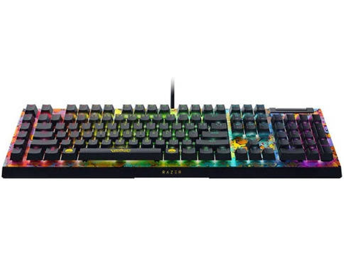 Teclado Gaming RAZER BlackWidow V4 X Pokémon Edition (Mecânico - US - Preto)