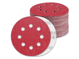 Lixa 125mm Grão 80 Lixa 100 Peças 8 Furos Lixa Para Lixamento Excêntrico Klb Slowmoose