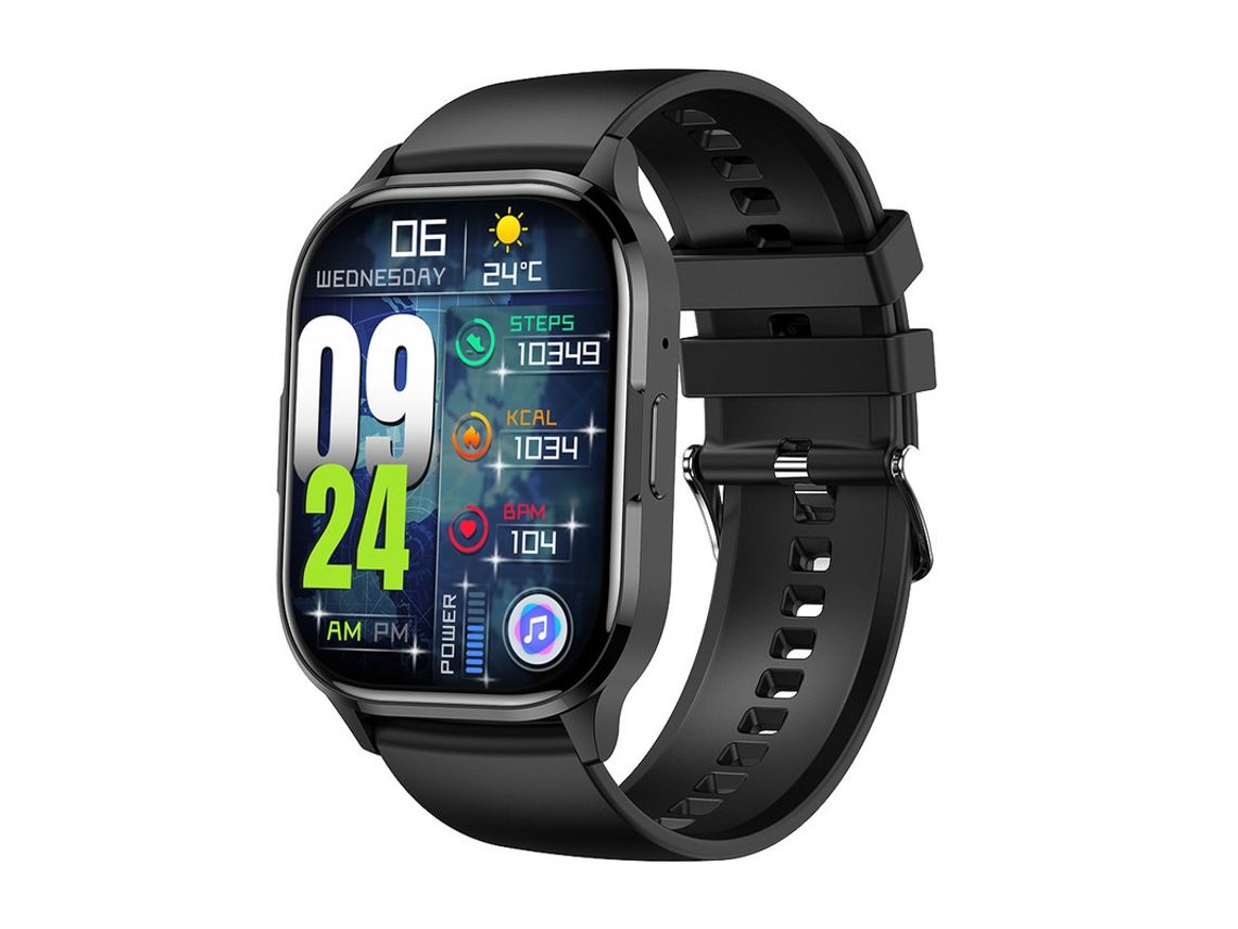 Smartwatch Yizhood Hk21 2.01 Inch Bluetooth Chamada Ip67 Monitorização Da Saúde À Prova De Água (android E Ios Preto)