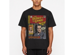 Rockinstone Silence Of The Lambs Movie Silence Comic Cover Black Adult T-shirt Size:m
