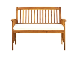 Maison Exclusive - Banco De Jardim C/ Almofadão 119 Cm Madeira De Acácia Maciça