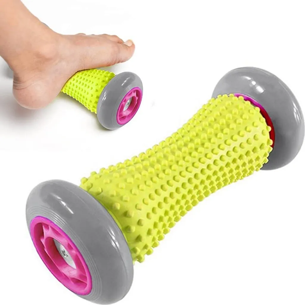 Rolo De Massagem Nos Pés Para Fascite Plantar, Bolas De Ouriço, Rolo Muscular Em Diferentes Graus De Dureza