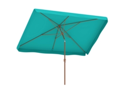 Guarda sol de Jardim 2x3 M com Abertura por Manivela, Inclinável e Proteção Uv 50+, Turquesa. CHEZMOI