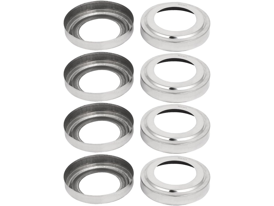 Conjunto de 8 Peças de Revestimento para Corrimão de Escada em Aço Inoxidável 304 com Diâmetro CHABERLU