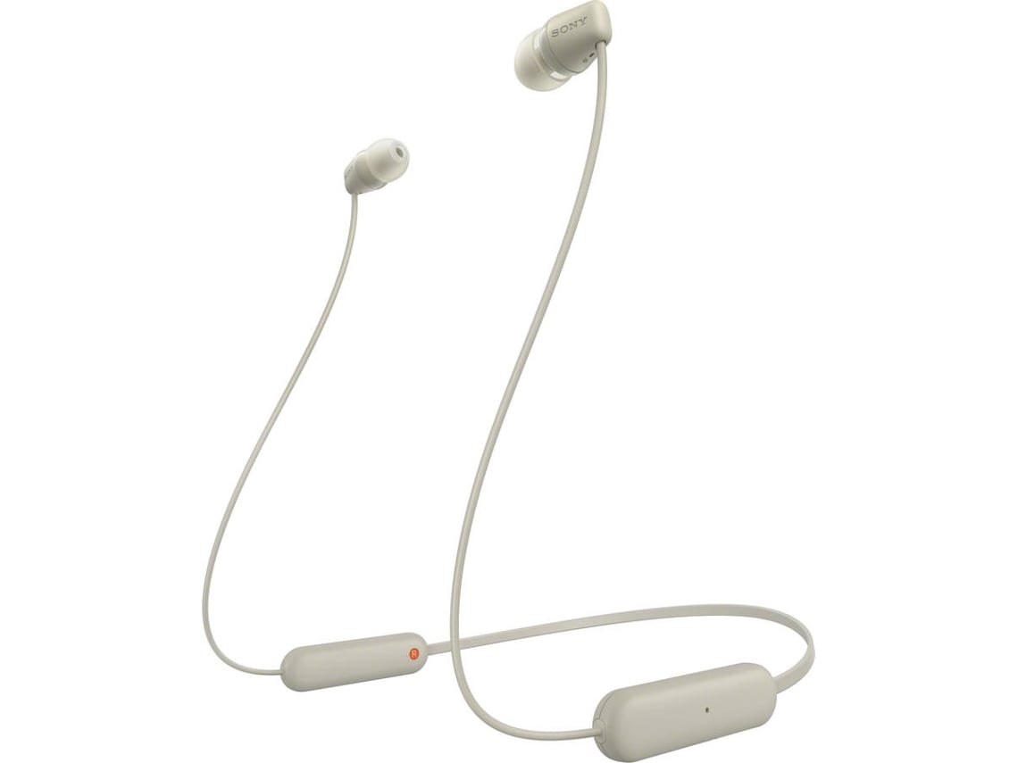 Auriculares Bluetooth SONY WIC100C (Outlet Caixa Aberta - In Ear - Microfone - Bege)