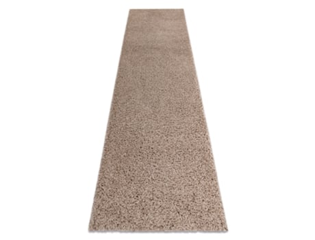 Tapete, Passadeira Soffi Shaggy 5cm Bege - Para Cozinha, Ante-Sala, Corredor
