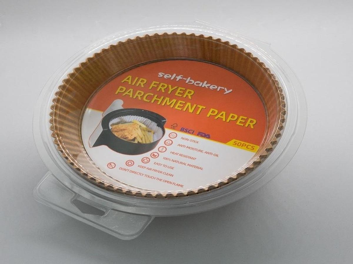 Lurelia Papel Para Air Fryer, 20 Cm, Descartável, Castanho