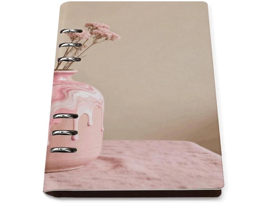 Liquify Printkakio Pasta De Caderno Recarregável A5 Com 6-argolas, Capa Em Couro Sintético, Organizador De Folhas Soltas
