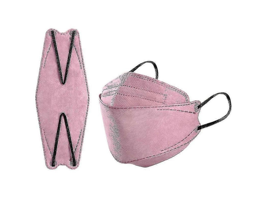 50 Máscaras Faciais Kn95 Fish Mask Adulto Ffp2 4 Camadas Proteção Kf94
