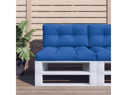 Vidaxl Almofadões Para Móveis De Paletes 2 Pcs Tecido Azul Real