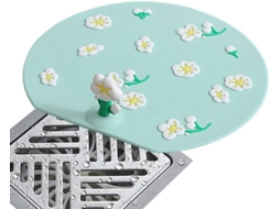 Tampa de Ralo em Silicone 15 Cm Azul AQUAFORGE