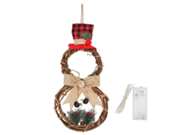 Guirlanda de Natal com Boneco de Neve Led LAXISCREED
