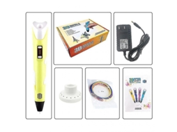 Kit de Caneta 3d para Diy com 3 Filamentos Pla 1.75mm, Proteção Automática e Velocidade Ajustável