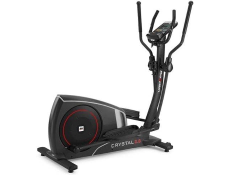 Bicicleta Elíptica BH FITNESS i.Crystal 2.0 (Preto - 158x70x166cm - Volante: 18 kg - Até 150 kg)