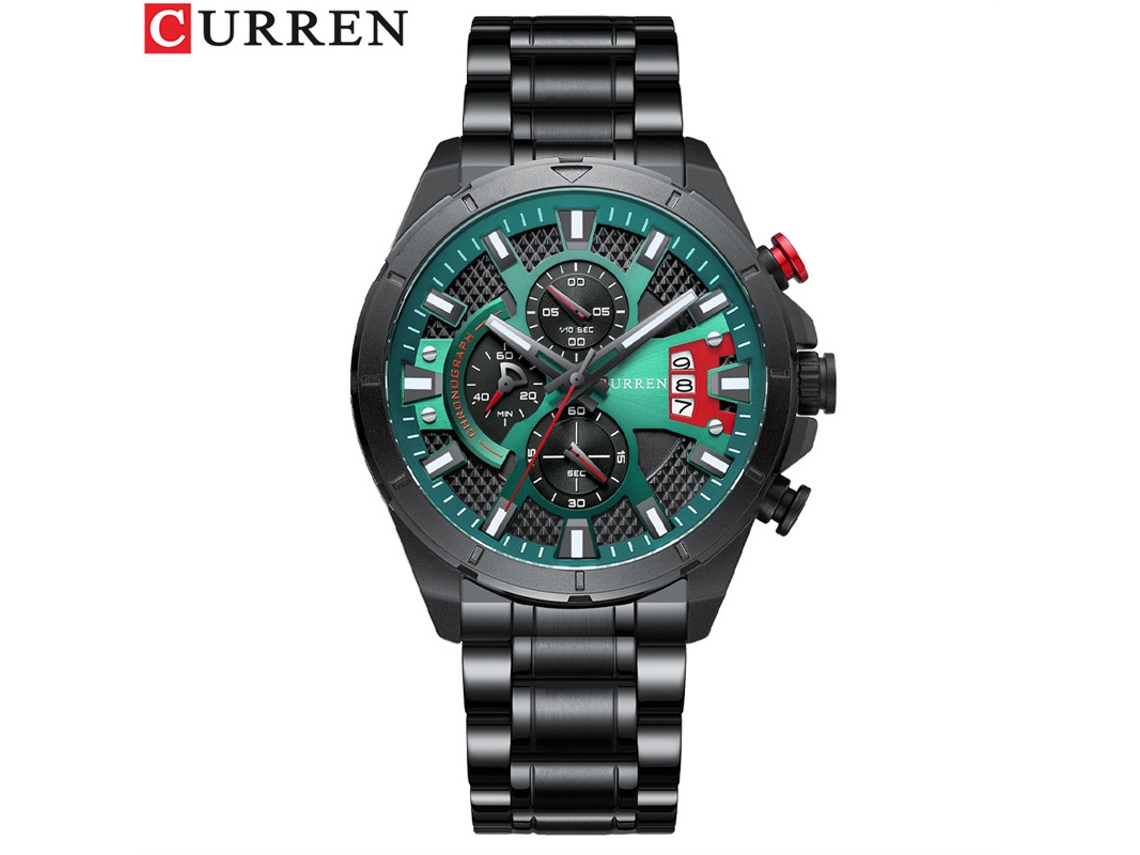 Relógio MDUG Casual, Quartzo, À Prova D'água, Calendário, Pulseira de Aço, Masculino