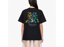 Camiseta Rockinstone Baseball, modelo Donna Ananta, com design exclusivo de designer.