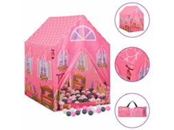 Tenda de brincar VIDAXL Cor-de-rosa Poliéster