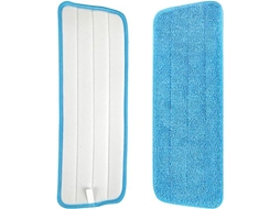 Pacote com 4 Refis de Microfibra Azul para Mops Secos e Úmidos, Panos de Limpeza Premium para Pisos, Refis Reutilizáveis​​ Compatíveis com BRILVIBERA