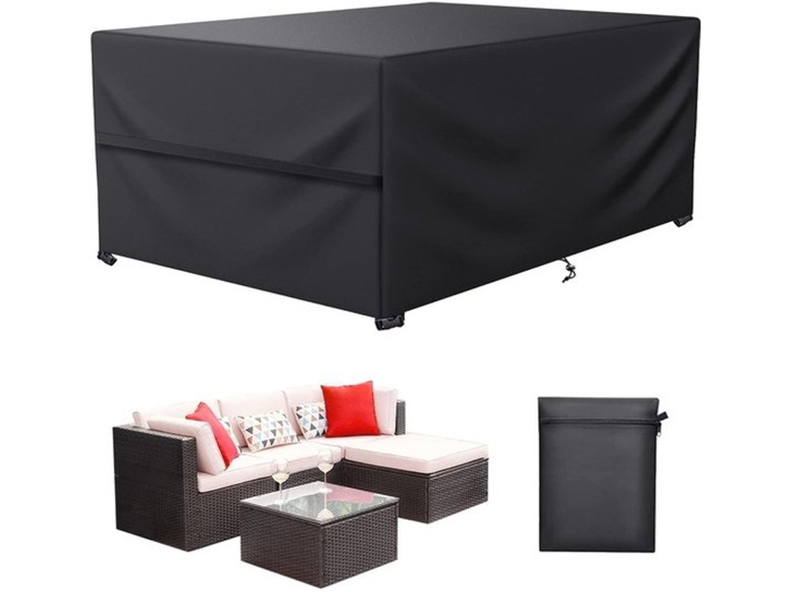 Cobertura Para Mobiliário De Jardim Impermeável - Cobertura Para Mesa De Jardim - Cobertura Para Banco - Proteção Uv - Tecido Oxford 600d - 200x165x80