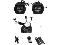 Guidon Audio Amplificador Suporte De Telefone Moto Multifuncional, Charge Haut-parleur Com Acessórios Áudio